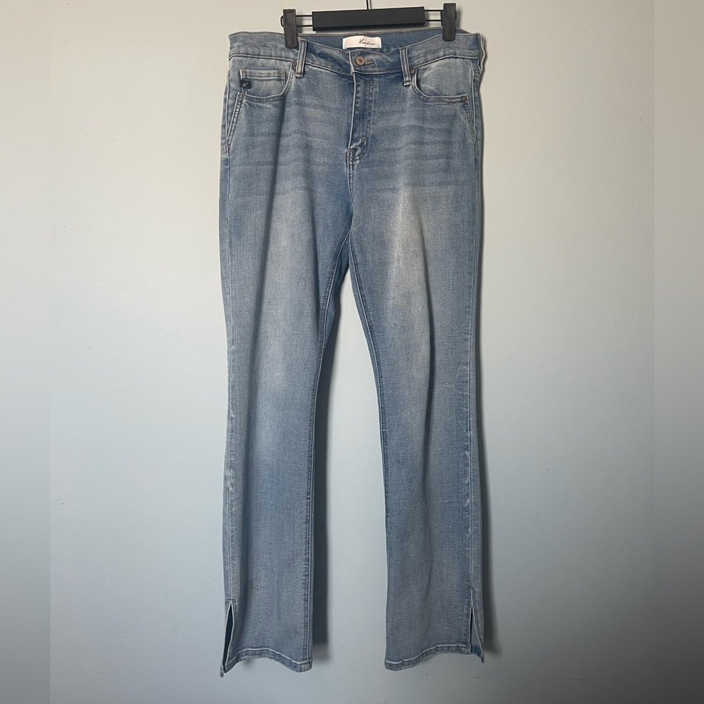 KanCan Boot Cut with Slit Midrise Denim